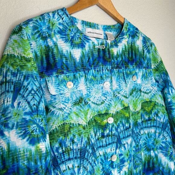 Alfred Dunner‎ Women's Jacket Multicolor Size 12 3/4 Sleeve Button Closure - Picture 2 of 15